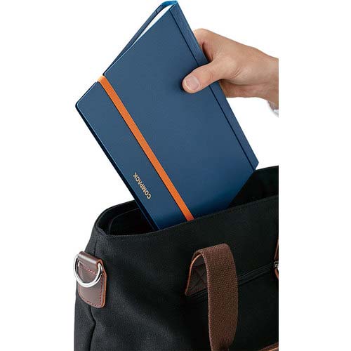 KING JIM 二つ折りクリア-ファイルコンパック A4二つ折り 水色 10ポケット 5894H-LB