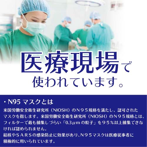 竹虎 サージマスクN-95(折りたたみ式)M 1枚入×10 076078