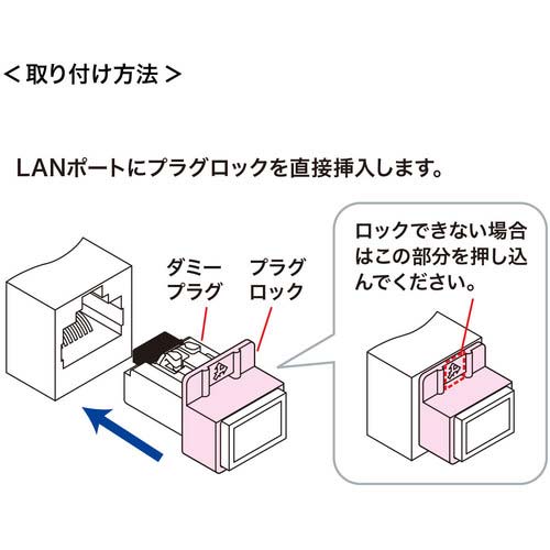 SANWA RJ-45プラグロック ADT-RJ45LOCK