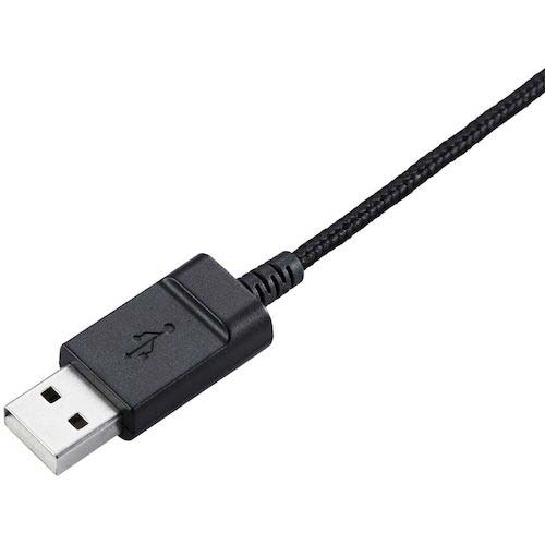 ELECOM 有線ヘッドセット ネックバンド型 折りたたみ式 USB 両耳 ブラック HS-NB06UBK