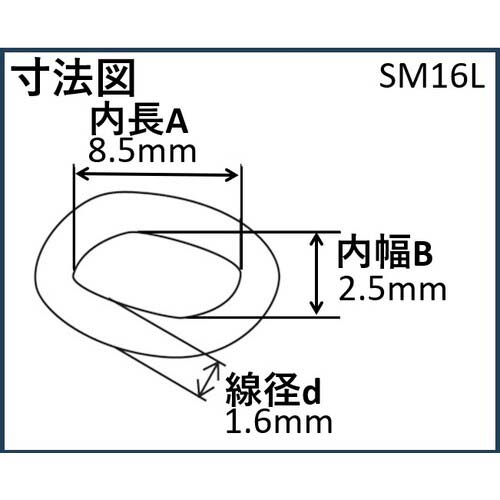 ニッサチェイン ステンレスマンテル 15m巻 R-SM16L