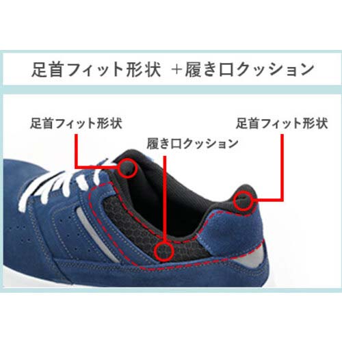 ミドリ安全 スニーカータイプ安全靴 G4シリーズ(ベロア革・バンドタイプ) G4555ブラック 25.5cm G4555-BK-25.5