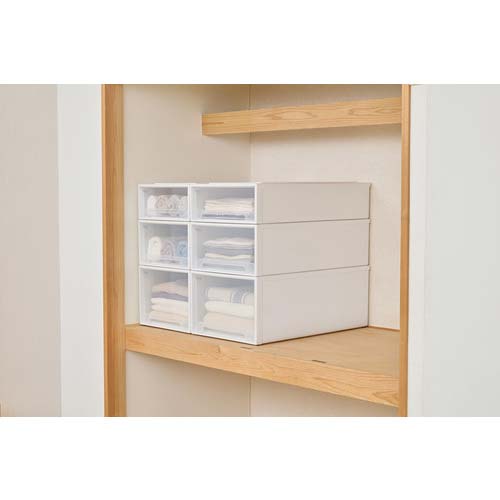 TENMA フィッツケース 74-44S(旧スリムL) ホワイトクリア 110015646