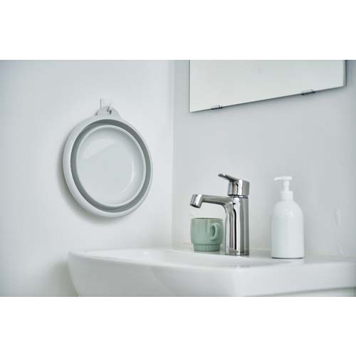 伊勢藤 おりたためる湯おけマグネット付 グレー I-637-GY