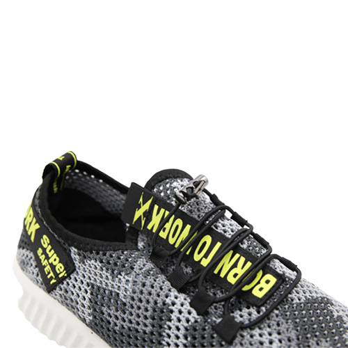 ジーベック セーフティシューズ 迷彩グレー 85412