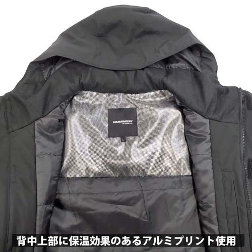 HUMMER 透湿防水 ストレッチ防寒ブルゾン ブラック HM-W4