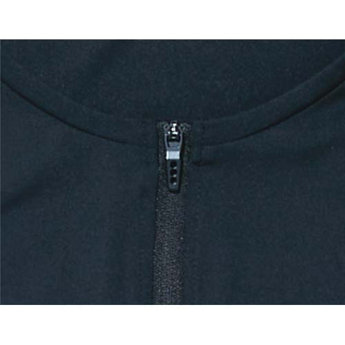 おたふく BT ゆったりストレッチ冷感 ロングスリーブ ハーフジップ クルーネックシャツ 11.ブラック S JW-743