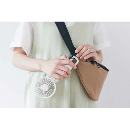 リズム ハンディファン Silky Wind Mobile 3.2 ライトグレー 9ZF040RH08