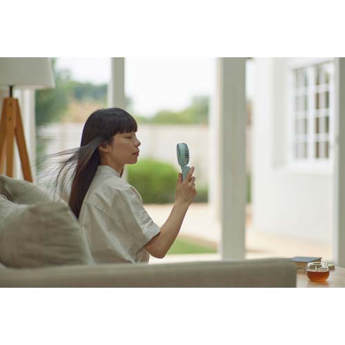 リズム ハンディファン Silky Wind Mobile 3.2 水色 9ZF040RH04