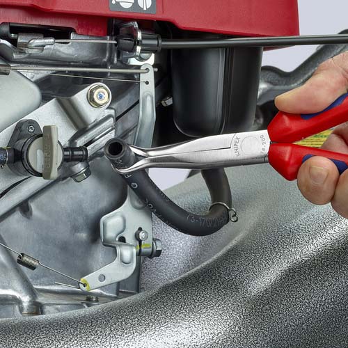 KNIPEX メカニックプライヤー 45°先曲がり プラスチックハンドル 3891-200