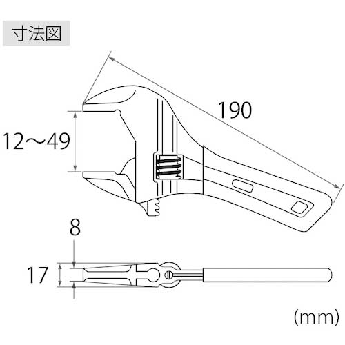 エビ ポケットモンキーレンチX グリップ UM49XDS