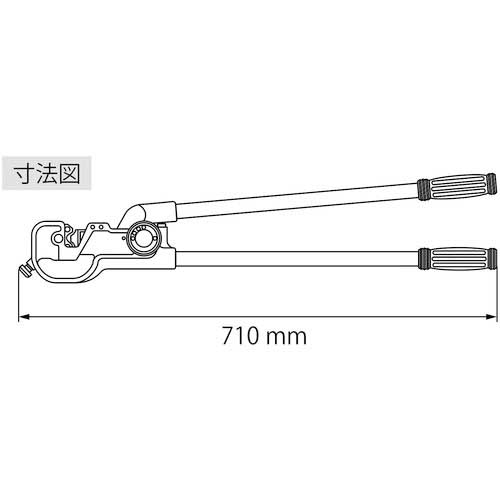 エビ 強力型圧着工具 使用範囲14・22・38・60 AK60