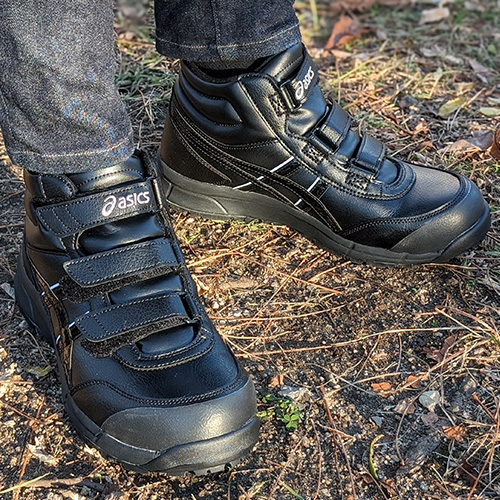 アシックス ウィンジョブCP302 ブラック×ブラック 26.5cm FCP302.9090  