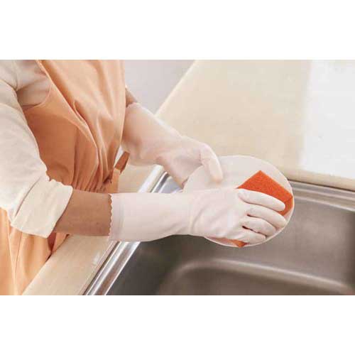 SHOWA 塩化ビニール手袋 ナイスハンドデリケート さらっとタッチ パールピンク Mサイズ ピンク NHDS-MP