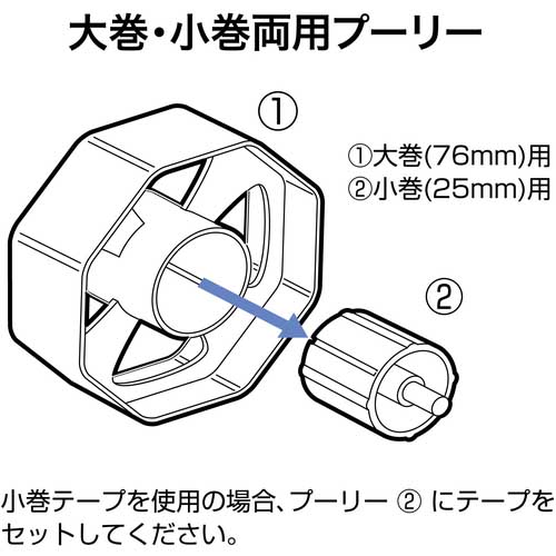 OP テープカッター 黒 TD-100-BK