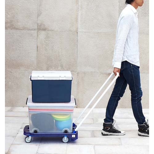 【アウトレット】TRUSCO 【売切廃番】樹脂台車 アクロキャリー PC製 省音車輪 600X390 透明 AC-1PC-TM