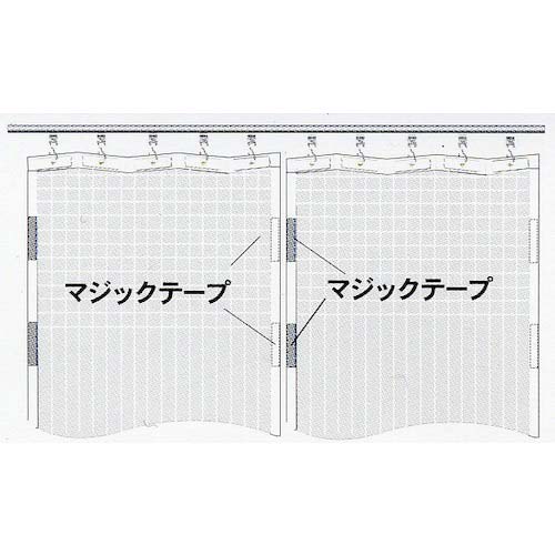 ユタカメイク 簡易間仕切りシート フリータイプ 2m×2m B-371の通販