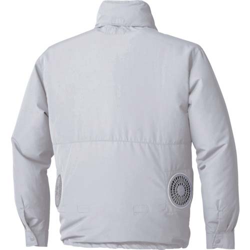 空調服 フード付きポリエステル製空調服 ウェアのみ シルバー M