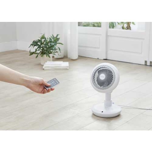 【廃番】アイリスオーヤマ 287778 コンパクトサーキュレーター扇風機 24畳 ホワイト STF-DC15TC-W