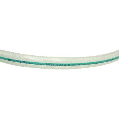 TOYOX 食品用耐熱・耐圧ホース トヨフーズホース 内径32mm×外径41mm 長さ50m TFB-32-50