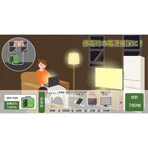 TM カセットガスインバータ発電機 GEN-1000
