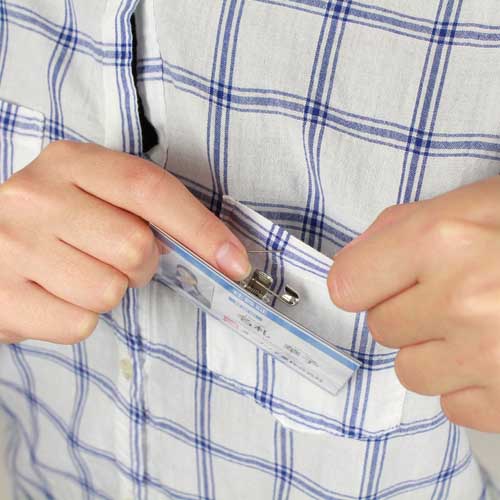 OP セル名札 名刺サイズ 両用クリップ 1枚入 L-11P