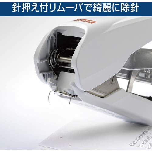 MAX ホッチキス バイモ11フラーメ HD-11FNL/W ホワイト 40枚とじ