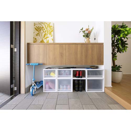 【廃番】TENMA フィッツケース FC40-4020 18L ホワイトクリア 110014954