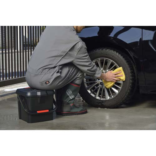 inomata かしこいバケツ17Lブラック 3216-BLK