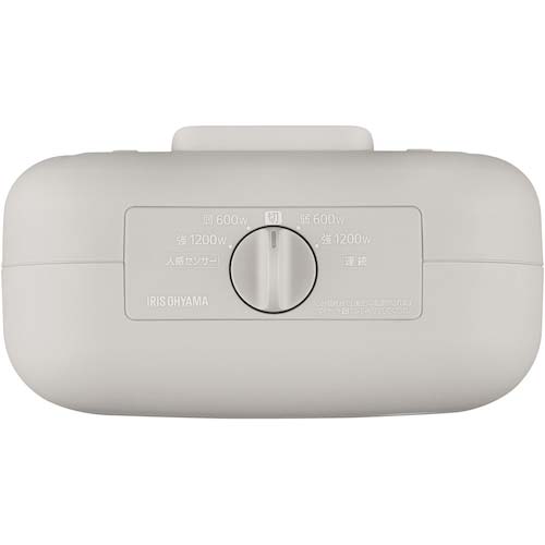【廃番】アイリスオーヤマ 298089 セラミックファンヒーター 人感センサー付き グレージュ JCH-127D-C