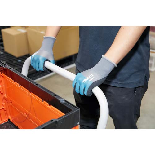 TRUSCO 天然ゴム背抜き手袋 薄手 13ゲージ Sサイズ RBGF13-S