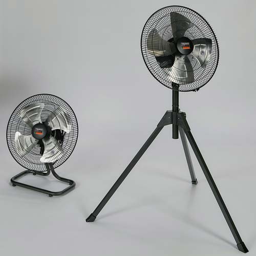 TRUSCO 全閉式工場扇 ジェネラルファン “大風量” スタンドタイプ アルミハネ AF-45S