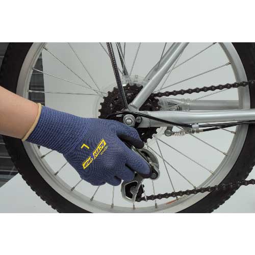 トワロン まとめ買い ニトリル背抜き手袋 アクティブグリップ (10双入) 910