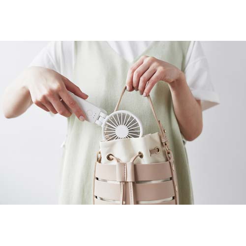 リズム ハンディファン Silky Wind Mobile 3.2 ライトグレー 9ZF040RH08