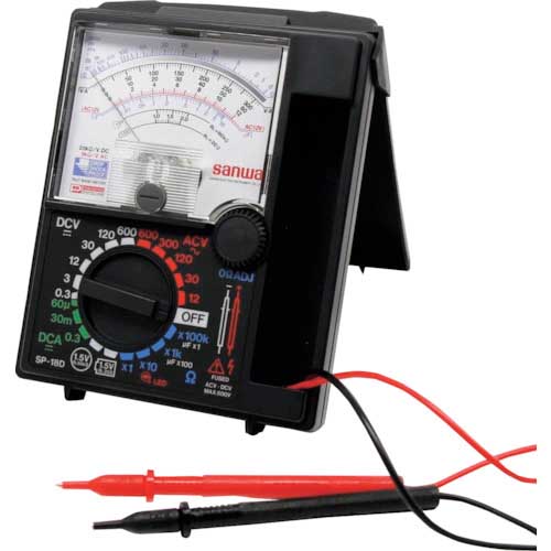 SANWA アナログマルチテスタ 保護ケース一体型 SP-18D