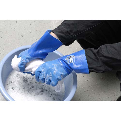 SHOWA ポリウレタン手袋 No281テムレス ブルー Lサイズ NO281-L