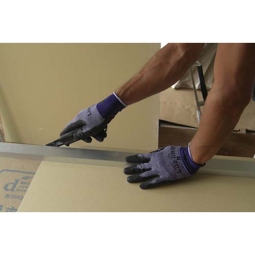 SHOWA 天然ゴム背抜き手袋 ライトグリップ パープル Lサイズ NO341-LPL