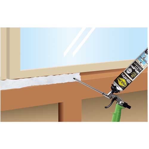 ABC 簡易型発泡ウレタンフォーム 1液ガンタイプ 弾性ウレタンフォーム インサルパック インサルエラスティックフォーム 750ml フォーム色:ホワイト ELASF