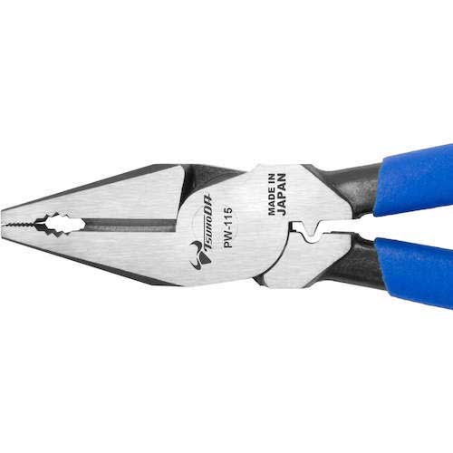 TTC 電工パワー万能ペンチ (偏芯テコ・圧着機能付) 全長227mm PW-115