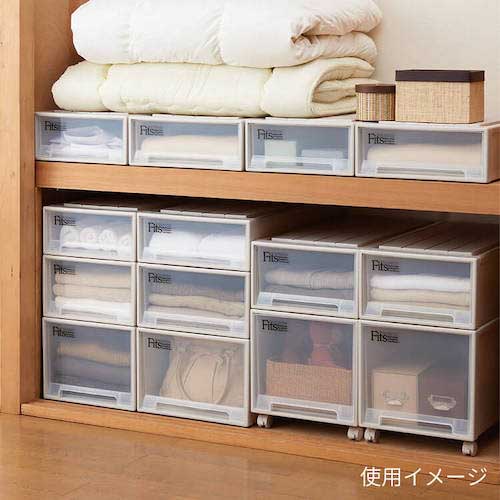 【廃番】TENMA フィッツケース スリムL カプチーノ 440×740×180 110000686