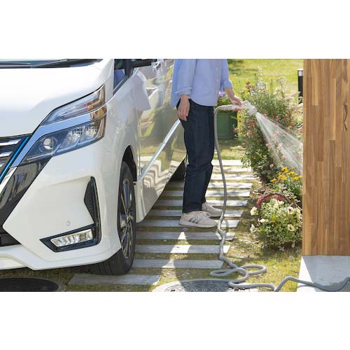 アイリスオーヤマ 297509 伸縮ホースポータブルセット ホワイト SHP-7-W