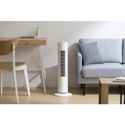 アイリスオーヤマ 106400 タワーファン メカ式 ホワイト TWF-M74-W