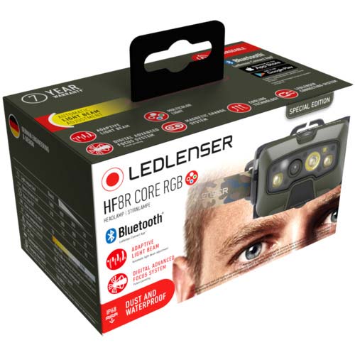 LEDLENSER レッドレンザー充電式ヘッドライト HF8R Core RGB 503089