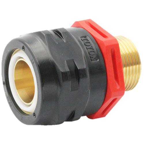 TOYOX ホース継手(真鍮製) トヨコネクタ TC3-PB型 適合ホース12ミリ 継手規格R1/2 TC3-PB12-R1/2