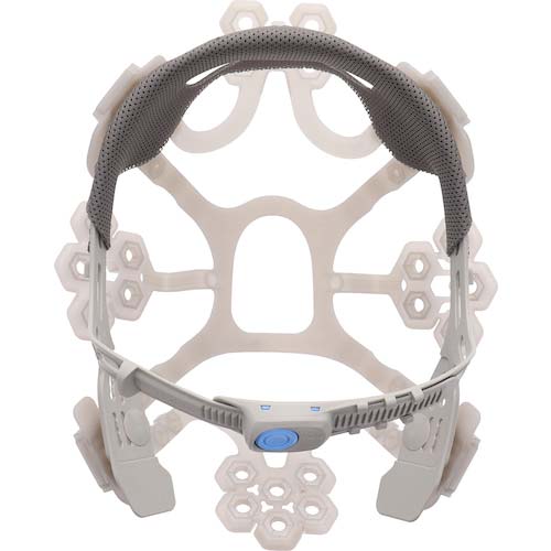 タニザワ エアライト搭載ヘルメット ST#1830-JZ2(EPA) 二層構造高通気タイプ 溝付 ABS製 透明ひさしグレー 帽体マットネイビー(艶消し塗装) 1830-JZ2-V2-MNV-J