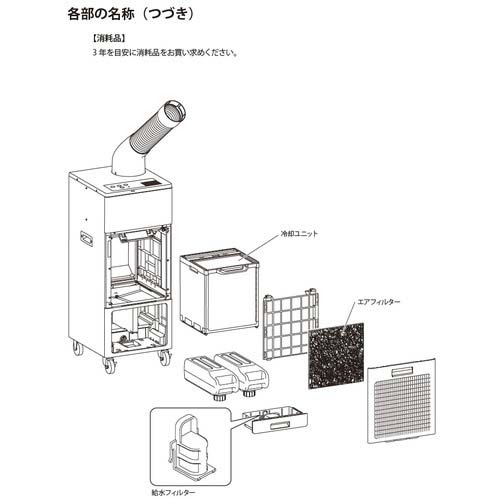 brother 排気熱風レス&フロンレススポットクーラー “PureDrive” 首振りタイプ PD-7100S