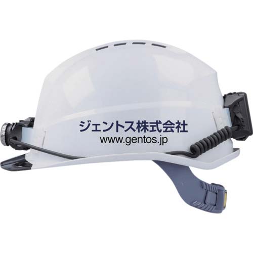 GENTOS ヘルメット GRITAIR+ 溝有 ヘッドライト取付可能 飛来・落下物用 黒 GH02VA-BK