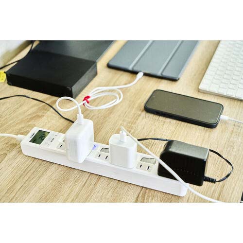 EXHEART 電源タップ 賢く節電スイッチ付きタップ 4口 2m ETA-NWM420-W