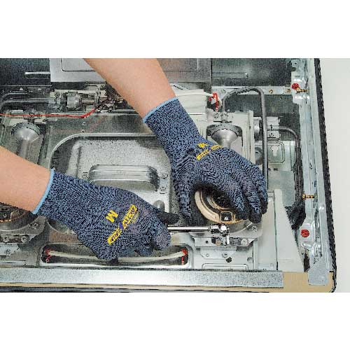 トワロン まとめ買い ニトリル背抜き手袋 アクティブグリップ (10双入) 910