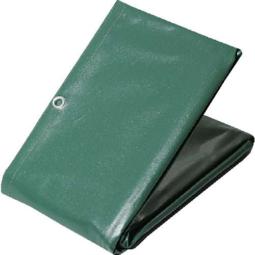 萩原 ターピー エステル帆布トラックシート 1号 軽トラック グリーン 1.9m×2.1m H1